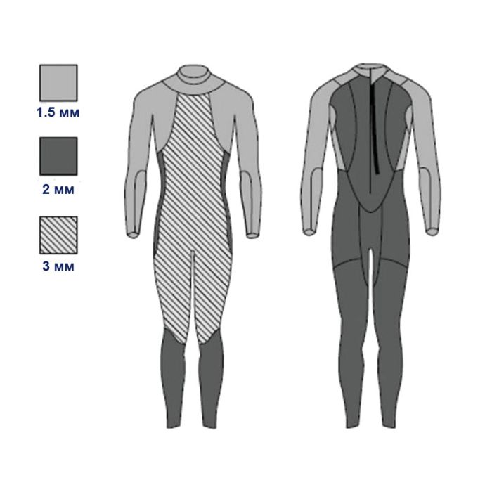 Гідрокостюм HEAD OW Shell 3.2.2 mm (чол.)