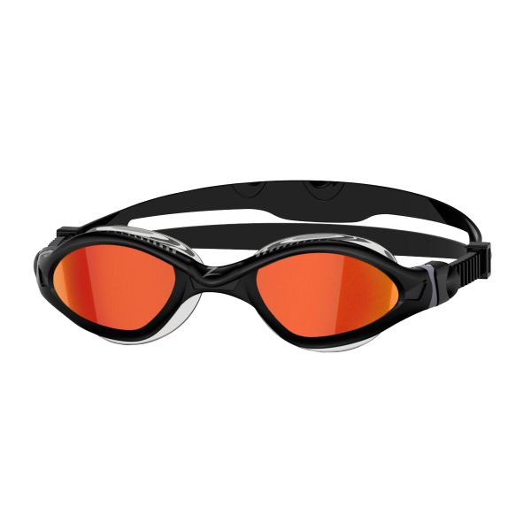 Окуляри Zoggs Tiger LSR+ Titanium (чорні, лінзи дзеркально мідні)