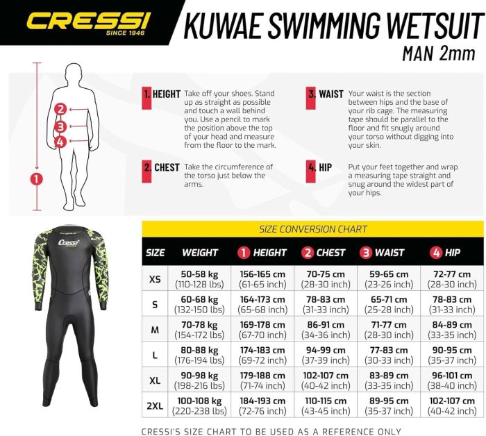 Гідрокостюм Cressi Kuwae 2-3-4 mm (чол.)