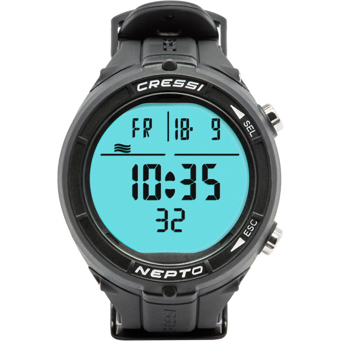 Комп'ютер Cressi Nepto для фрідайвінгу (чорний)